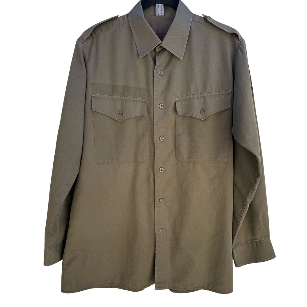 Kraml-Steyr Austrian Military Bundesheer Patch Field Shirt Gorpcore Green Mens L